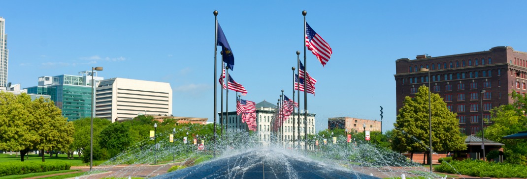 Springbrunnen in Omaha